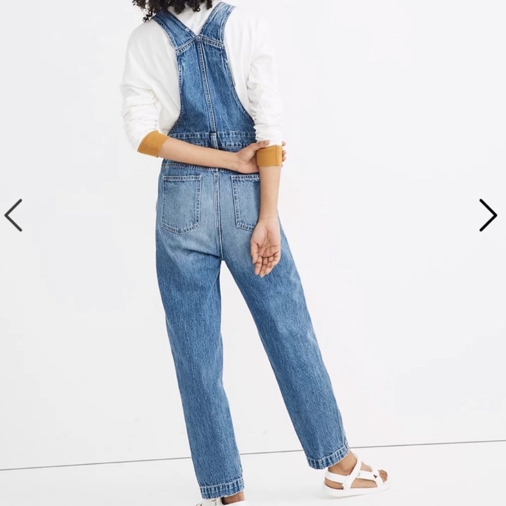 🥳🥳🥳 Host Pick! Madewell Straight Leg Overalls Size Small - Picture 7 of 8